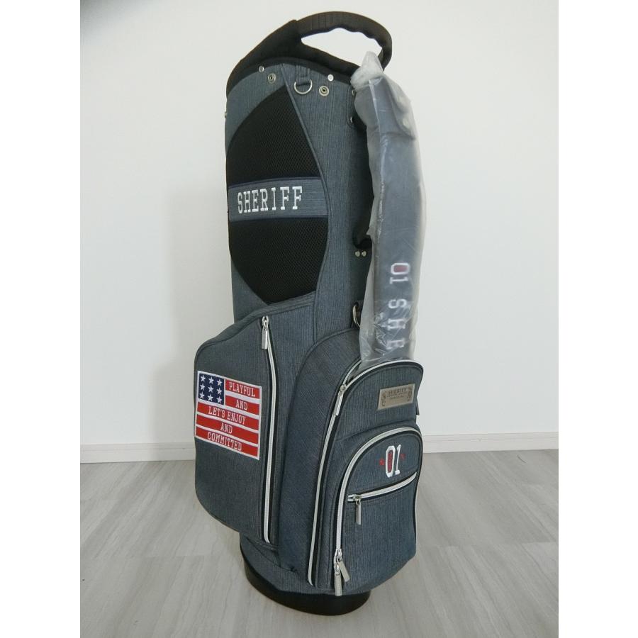 SHERIFF 数量限定 シェリフ スタンド式キャディバッグ デニム SHERIFF 数量限定 シェリフ スタンド式キャディバッグ デニム