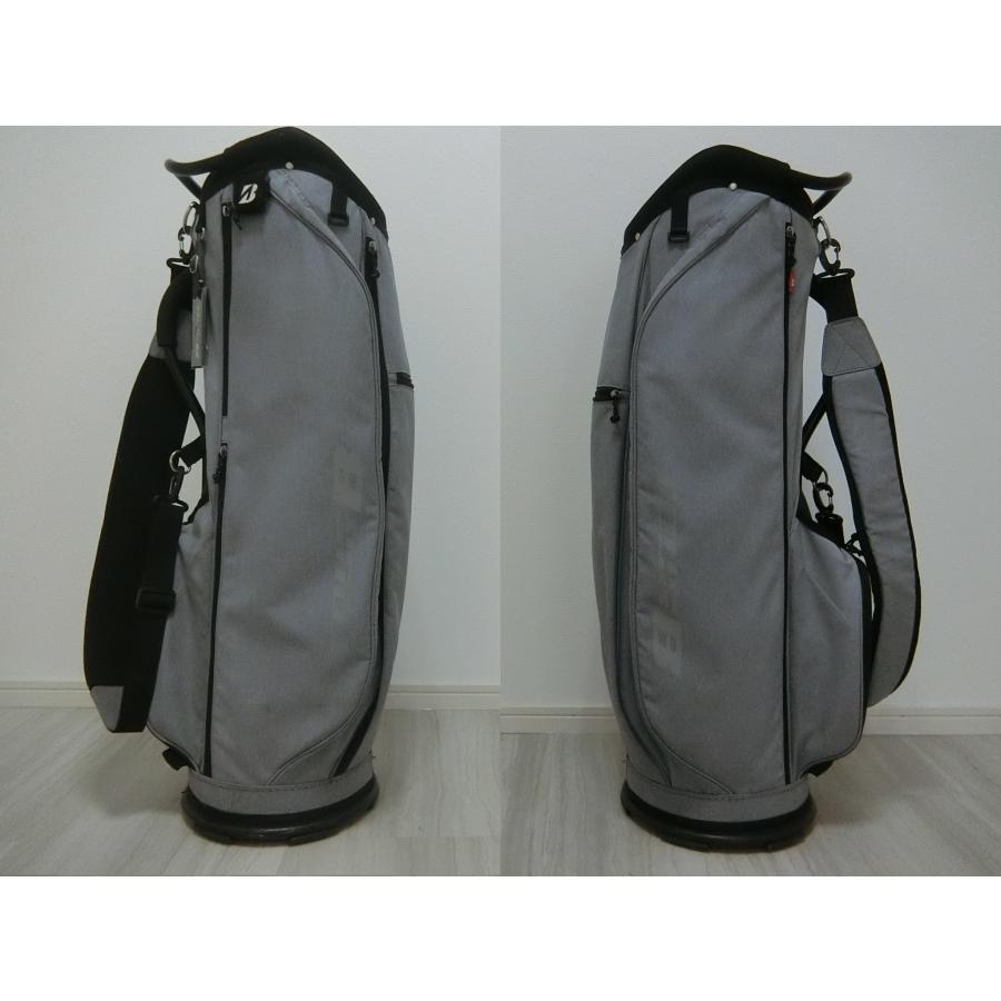 TOUR B ブリヂストン 軽量カート型キャディバッグ グレー アルミ