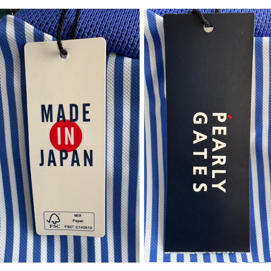 送料無料 未使用品買取 パーリーゲイツ 【PARLY GATES】メンズ ベアメッシュ 半袖モックネックカットソー 053-4267603 サイズ5_8