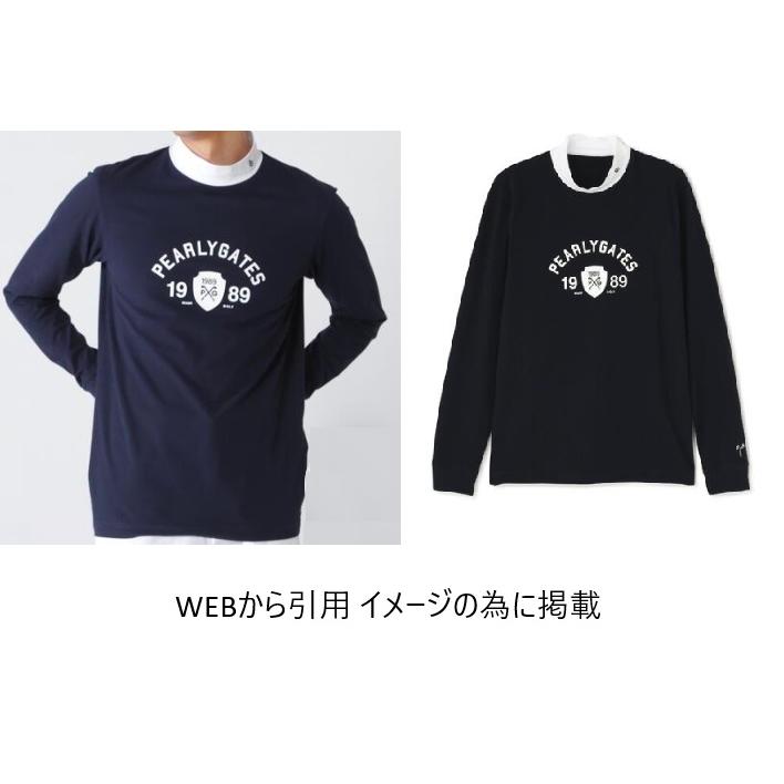 送料無料 中古品買取 パーリーゲイツ 【PARLY GATES】メンズ ハイネック 長袖 シャツ 053-6166202 ブラック サイズ6（LL）_3