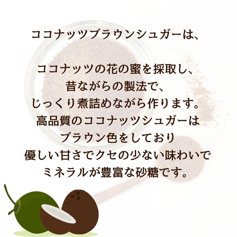 ココナッツブラウンシュガー 有機 1kg 大容量 業務用 オーガニック 低GI 天然甘味料 無添加 無漂白 ミネラル 送料込 UTUKUSI | ブランド登録なし | 06