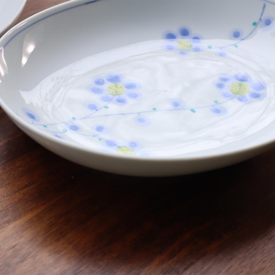 有田焼 パスタ皿 早風花（黄・マロン） : 有田焼 器の華 まるふく