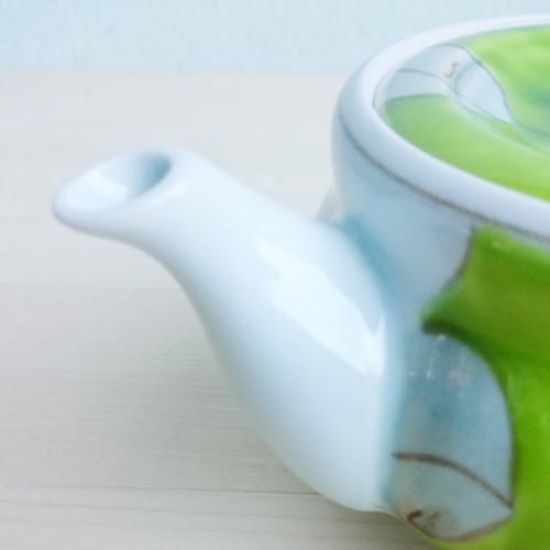 有田焼 急須（中） くちなし（G）【専用U網付】 : 有田焼 器の華