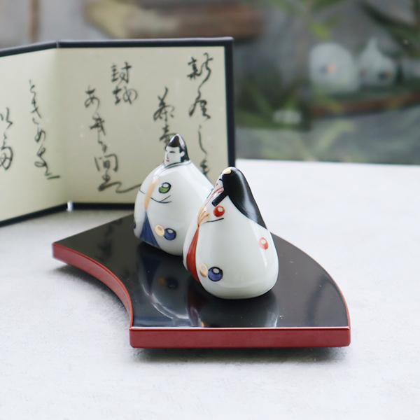 ギフト化粧箱付】有田焼 雛人形セット 茶壷 : 有田焼 器の華 まるふく