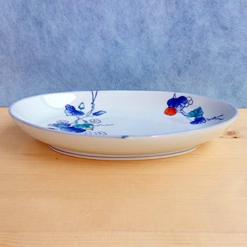   2012年 限定皿 有田焼 染錦トマト 楕円トレー皿 : 有田焼 器の華 まるふく - 通販