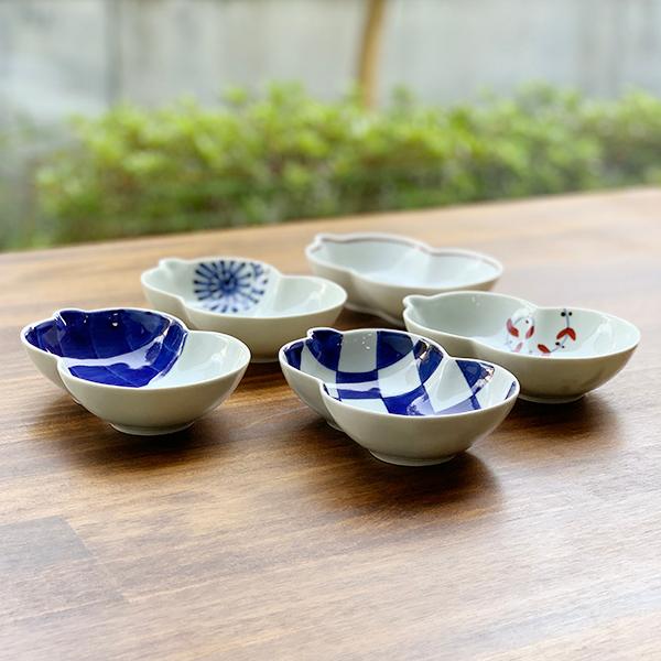 有田焼 ひさご小鉢 染錦サビ唐草リーフ : 有田焼 器の華 まるふく
