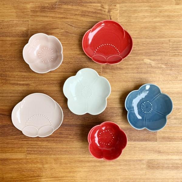 波佐見焼 梅型小皿（ルリ・白） : 有田焼 器の華 まるふく - 通販