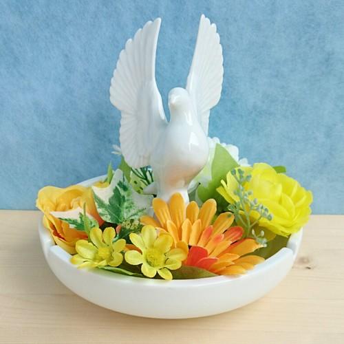 陶器製 花柄 灰皿 有田焼 アウトレット】有田焼 ハト 灰皿・花器・インテリア : 有田焼 器の華