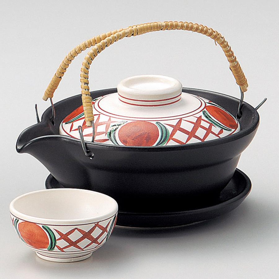 土瓶蒸し器。新品5個セット。 楽天市場】5個セット 土瓶むし 黒釉平形土瓶蒸し(DE-5) [11 x 5.8cm