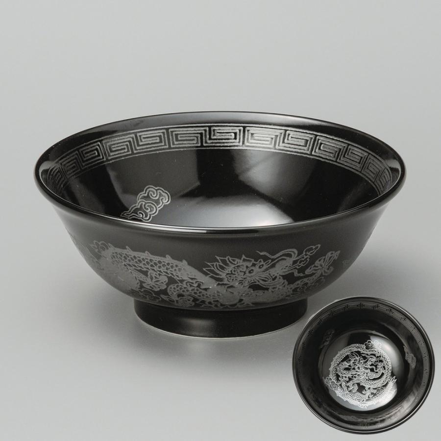 業務用ラーメンどんぶり黒釉銀竜紋6.8高台丼・21.2cm : 器屋 業務用ラーメンどんぶり黒釉銀竜紋6.8高台丼・21.2cm : 器屋