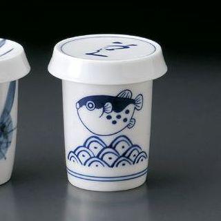 ひれ酒カップ（ふぐヒレ酒用）・波ふぐ : 器屋一信ヤフー店 - 通販