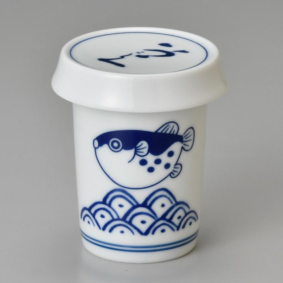 ふぐひれ酒カップ10個、竹製カバー10個、新品、未使用 ひれ酒カップ（ふぐヒレ酒用）・波ふぐ : 器屋一信ヤフー店 - 通販