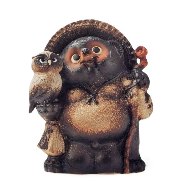 設楽焼　たぬき 信楽焼 狸 陶器 たぬき タヌキ 開運 かわいい 和風 新築祝 開店