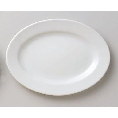 中華白翔8吋リムプラター（小判皿）20.9cm : 器屋一信ヤフー店 - 通販