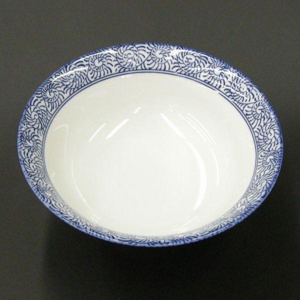 業務用ラーメンどんぶりタコ唐草6．5反高台丼 20.3cm : 器屋一信 