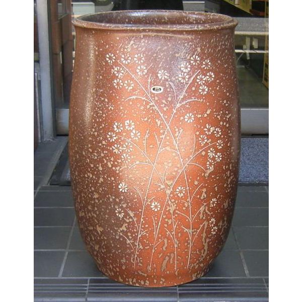 傘立て・信楽焼き陶器 草花紋・大 : 器屋一信ヤフー店 - 通販 - Yahoo