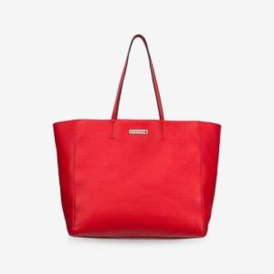 Authentic Nwt ケイトスペード Kate Saturday Tote Zig 輸入品 輸入品 Zag Leather バッグ Bag Tote Spade Large Purse Red Eb 750 649461 U遊自適
