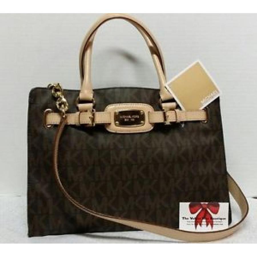 マイケルコース バッグ 輸入品 Bn Monogram Chain Hamilton Large 輸入品 Bag Michael Kors Large With Chain Shoulder Strap