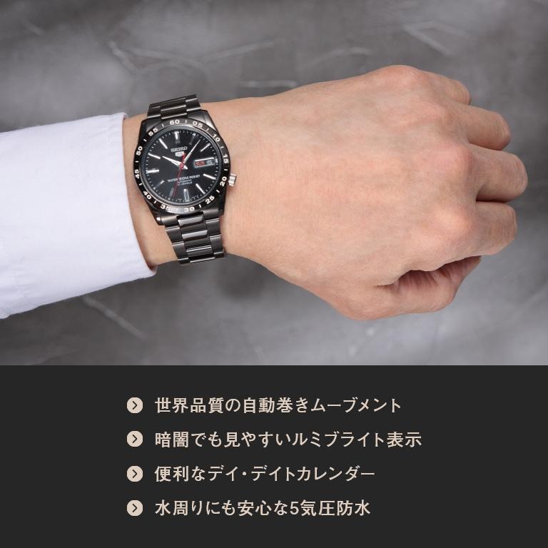 セイコー5 自動巻き腕時計(ブラックタイプ) - SEIKO 海外モデル セイコー5 自動巻き腕時計(ブラックタイプ) - SEIKO 海外モデル