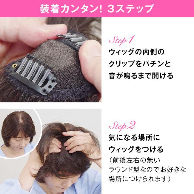 銀座サロン KAZUEウィッグ ラウンドポイントウィッグ - ダークブラウン