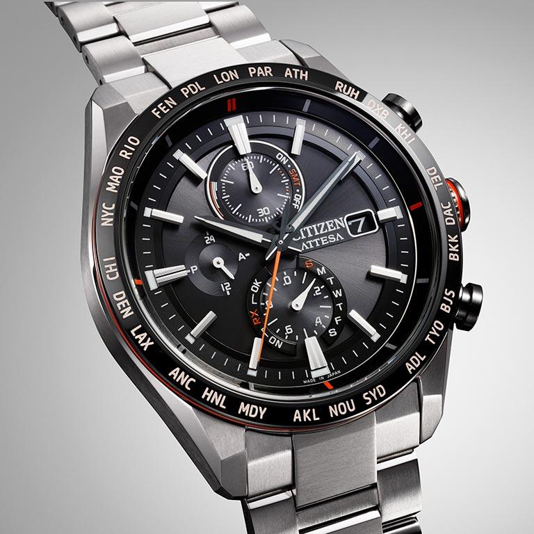 CITIZEN ATTESA シチズン アテッサ ACT Line エコ・ドライブ 電波時計 AT8189-61E 腕時計 時計 ウォッチ ウオッチ ソーラー電波 電波ソーラー チタニウムの画像