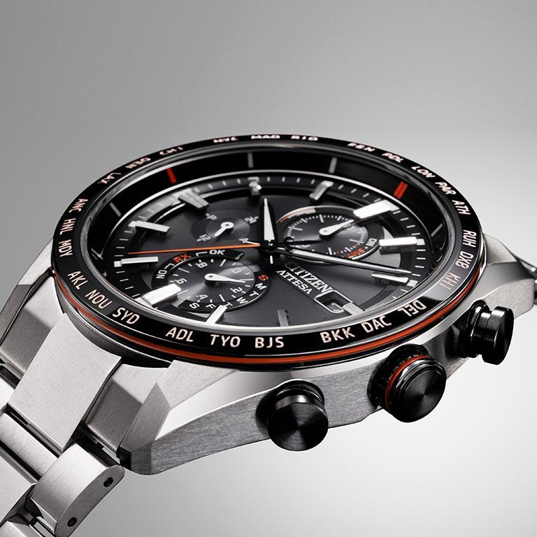 CITIZEN ATTESA シチズン アテッサ ACT Line エコ・ドライブ 電波時計 AT8189-61E 腕時計 時計 ウォッチ ウオッチ ソーラー電波 電波ソーラー チタニウムの画像