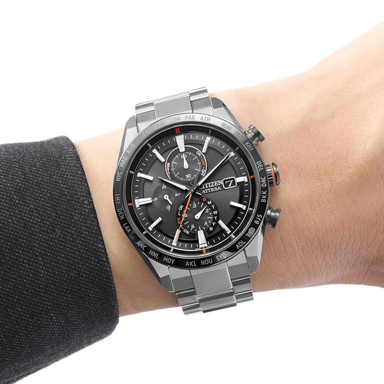 CITIZEN ATTESA シチズン アテッサ ACT Line エコ・ドライブ 電波時計 AT8189-61E 腕時計 時計 ウォッチ ウオッチ ソーラー電波 電波ソーラー チタニウムの画像