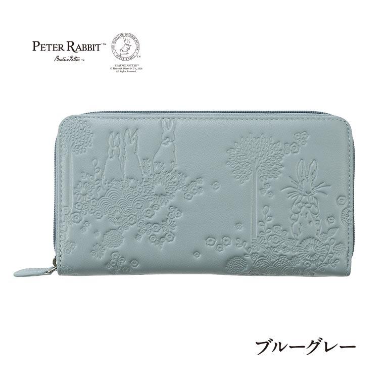 ピーターラビットTM スマホが入る本革長財布 ピーターラビット 長財布