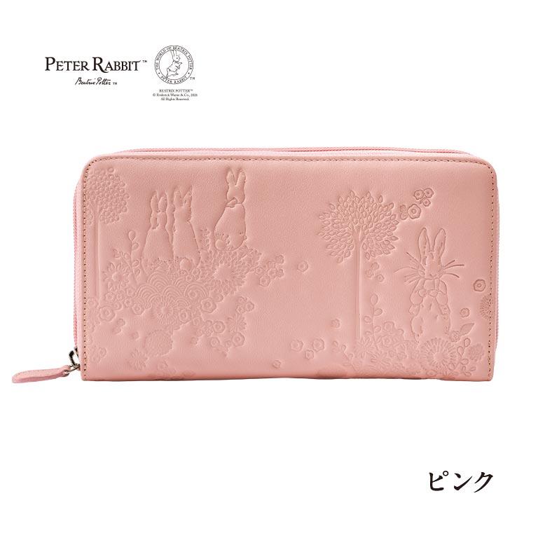 ピーターラビットTM スマホが入る本革長財布 ピーターラビット 長財布