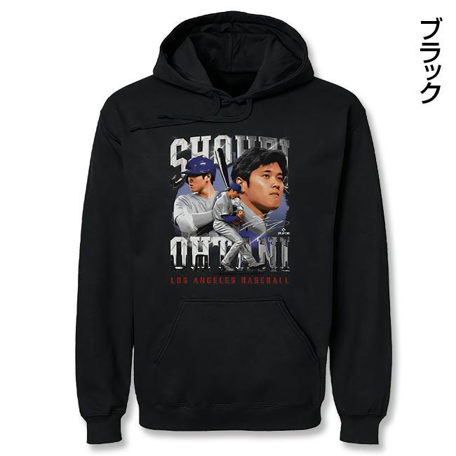 MLBPA公認 大谷翔平 グラフィックパーカー 二刀流柄 応援グッズ メンズ