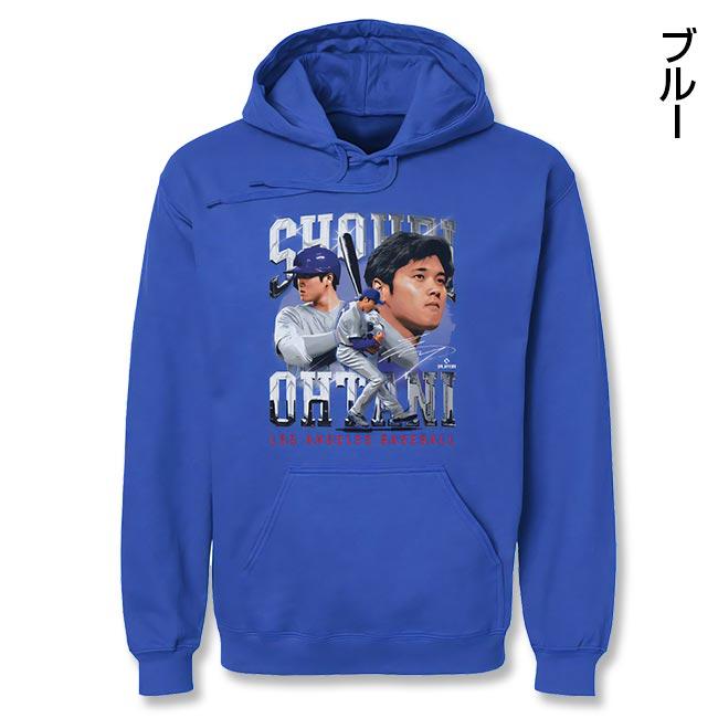 MLBPA公認 大谷翔平 グラフィックパーカー 二刀流柄 応援グッズ メンズ