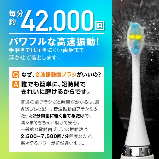 日本直販オリジナル〉音波振動歯ブラシ プラジール2 - 音波 電動 高速