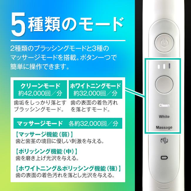 日本直販オリジナル〉音波振動歯ブラシ プラジール2 - 音波 電動 高速