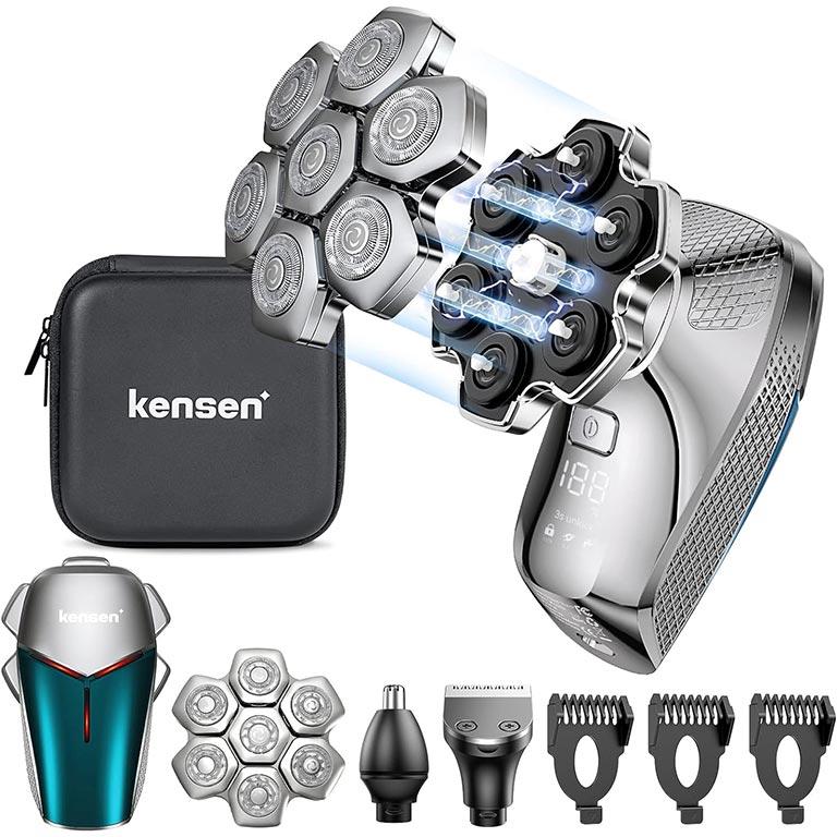 本格7枚刃搭載 充電式電動シェーバー 1個 kensen JK-5588A ひげそり 髭
