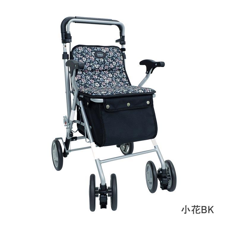 スーパーの買い物かごを乗せられる 島製作所 シルバーカー パレードSC