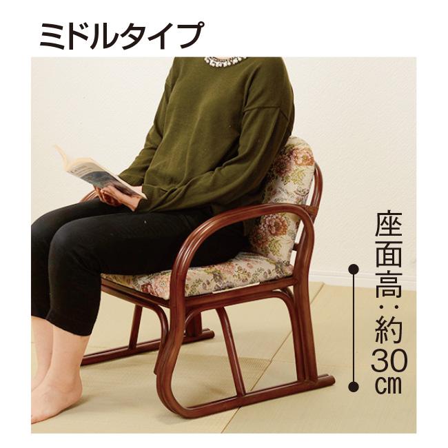 HAGiHARA（萩原） 【直送】高さが選べる座敷座椅子 ハイタイプ - 座面