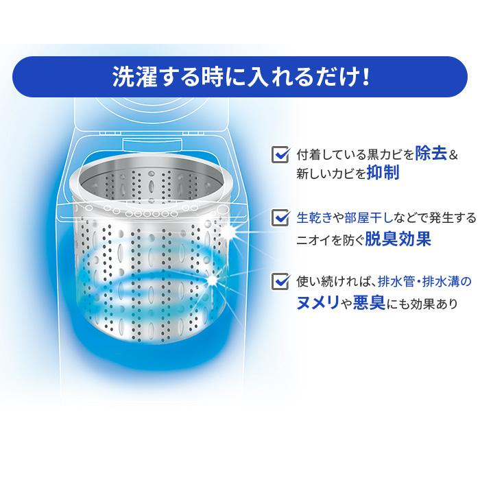 洗濯槽クリーナー 洗濯槽快 セット (クリーナー×12包、ネット×2枚) - 洗濯槽 洗剤 天然 クリーナー 洗濯機 掃除 カビ 菌 除菌 消臭 予防 対策 防止 洗濯爽快
