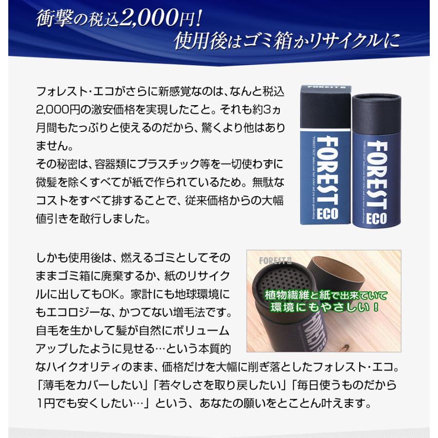 フォレスト エコ - ふりかけるだけ パウダー 増毛 毛髪 ボリューム