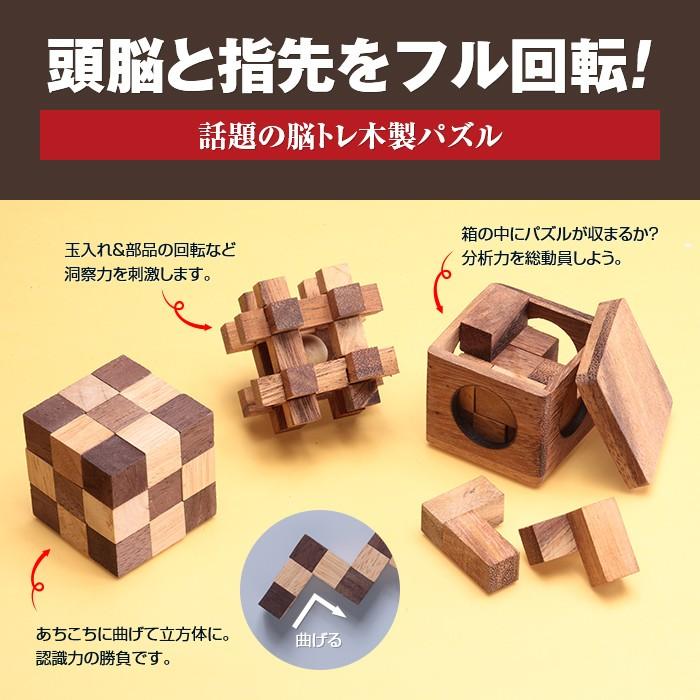 ウッドパズルセット 天然 木製 パズル 知恵の輪 脳トレ 立体パズル :Y42893:悠遊ショップ - 通販 - Yahoo!ショッピング