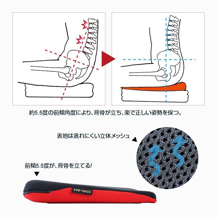 ドクターエルcc 腰 負担 緩和 イス クッション 車 座席 カークッション シートクッション Y 悠遊ショップ 通販 Yahoo ショッピング