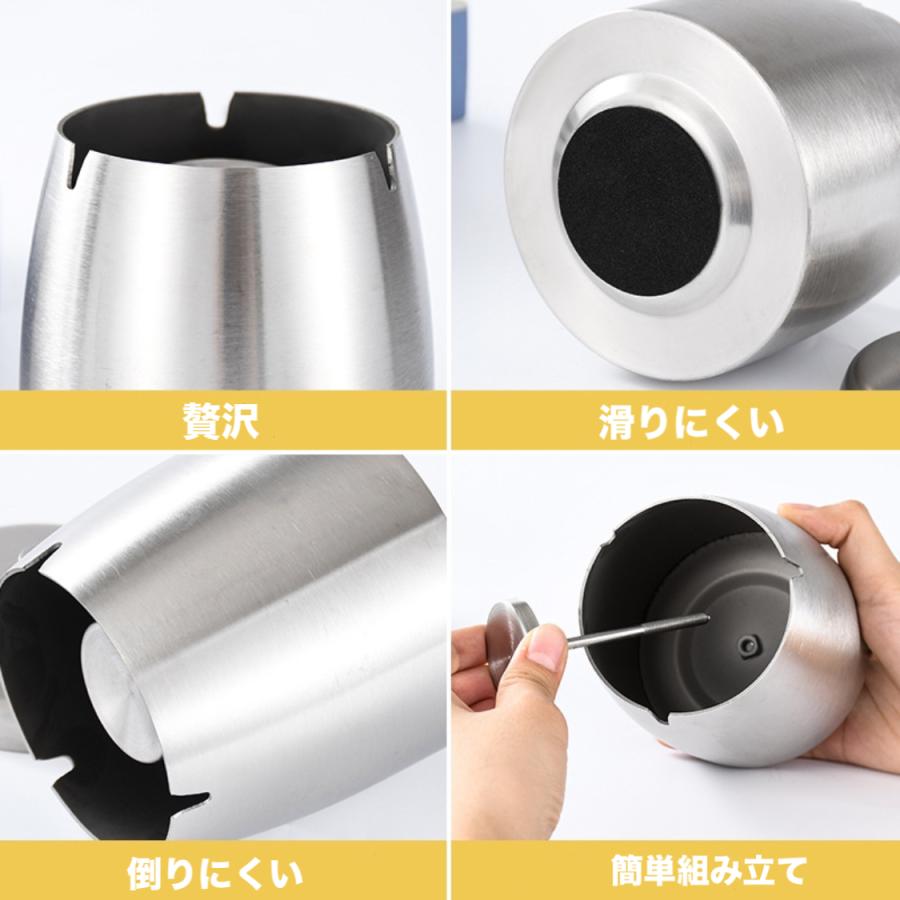 灰皿 蓋付き ビッグ 密閉性あり 滑り止あり 頑丈分厚い錆びない 携帯灰皿 車 灰皿 灰皿 車 卓上灰皿 屋外灰皿 ステンレス製灰皿 Mu013 三友ショップ 通販 Yahoo ショッピング