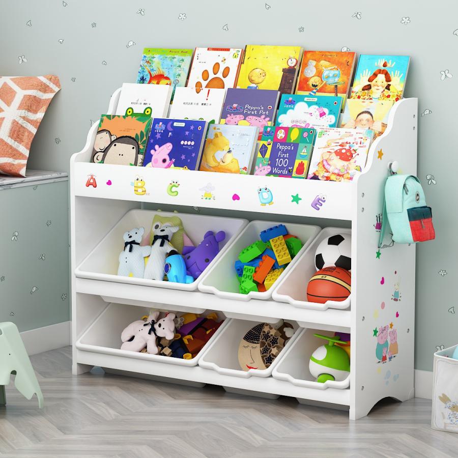 多機能収納ラック 子供用おもちゃ収納 絵本ラック 本箱 おもちゃ箱 子供用 ブック トイシェルフ 絵本とおもちゃ まとめて収納 パステル トイハウスラック Shounajiaw122 三友ショップ 通販 Yahoo ショッピング