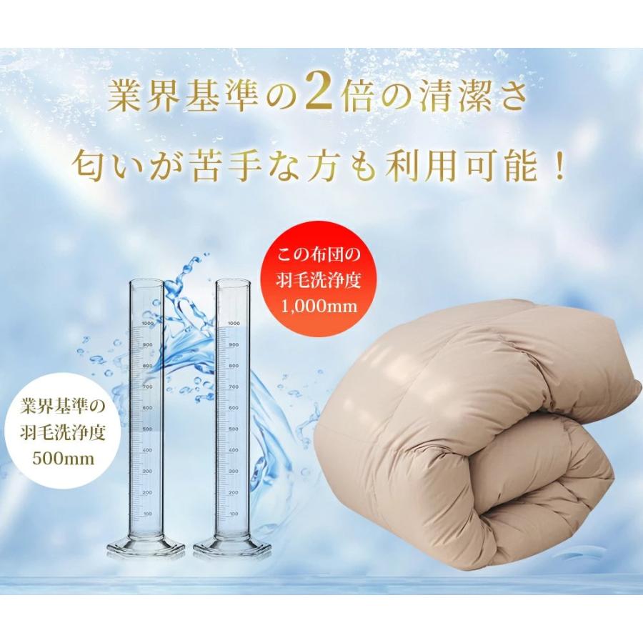 掛け布団 ダブル 羽布団 冬用 羽根布団 羽毛布団に負けない暖かさ