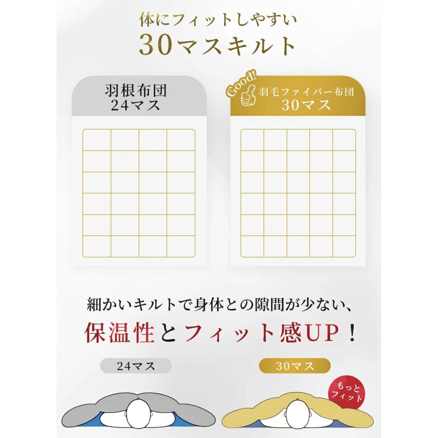 爆買!最大19％還元／掛け布団 シングル 羽根布団 羽毛布団のように