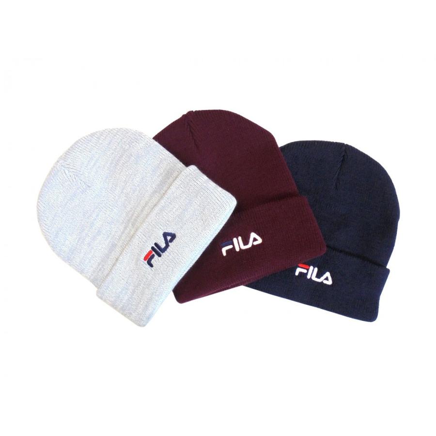 秋冬 帽子 ニット帽 ニットワッチ ベーシックロゴ Fila フィラ 100 アクリル 100 バッグショップさかもと 通販 Yahoo ショッピング