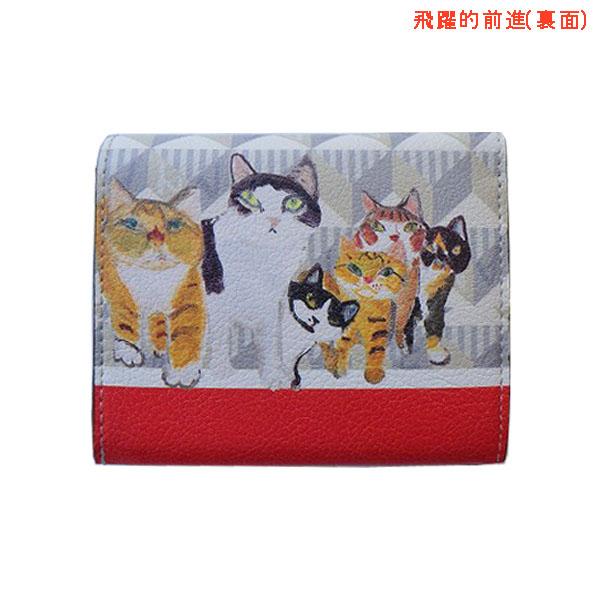 Manhattaner's 猫デザイン 二つ折り財布 Manhattaner's（マンハッタナーズ） Manhattaner`s モノグラムパース