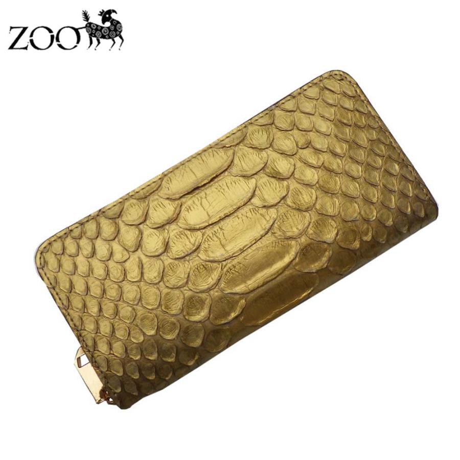 ZOO（ズー） パイソン 蛇革(6mアップパイソン) ラウンドファスナー長