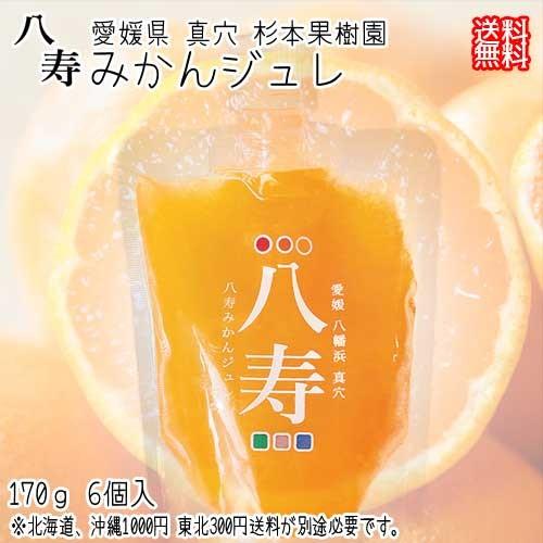 愛媛 真穴八寿産 八寿みかんジュレ 170g×6個入 送料無料 北海道 沖縄