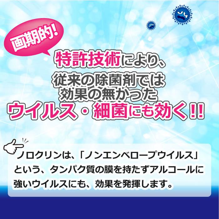 ウイルス 細菌 対策 除菌 ノロクリン 500ml ポンプタイプ 付替用 即効性 感染 食中毒 予防 強力 除去 日本製 安全 UYEKI(ウエキ)公式｜uyeki｜02