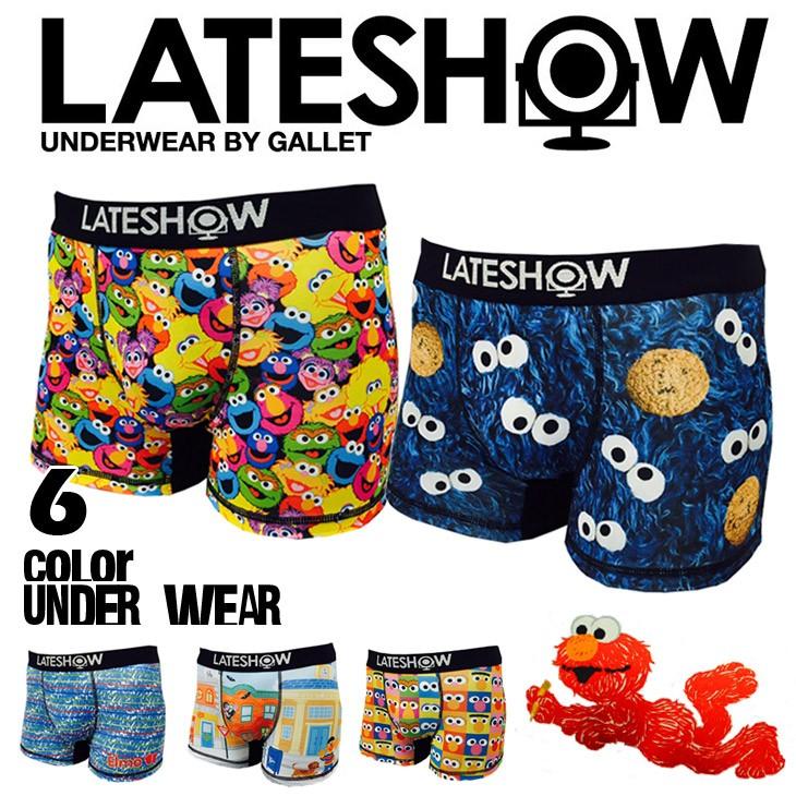 アンダーウエア LATESHOW セサミストリート sesame street クッキー